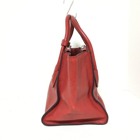 Prada Bag Red Tote Leather - Picture 1 of 15